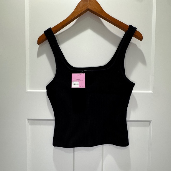 Love Tree Black Tank NWT Size M - Picture 2 of 3